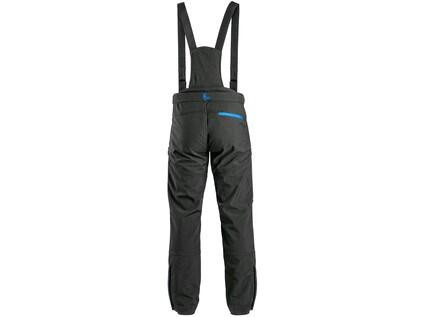 Spodnie CXS TRENTON, softshell zimowy, męskie, czarno-niebieskie, rozmiar 58