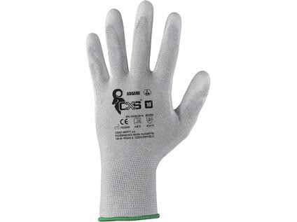 Rukavice CXS ADGARA, antistatické, ESD, povrstvená dlaň a prsty, veľ. 08