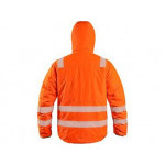 Dwustronna pomarańczowo-niebieska kurtka męska CXS CHESTER Warning, rozmiar S