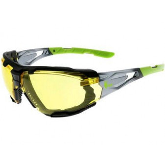 Okulary CXS-OPSIS TIEVA, żółte szkła, czarno - zielone
