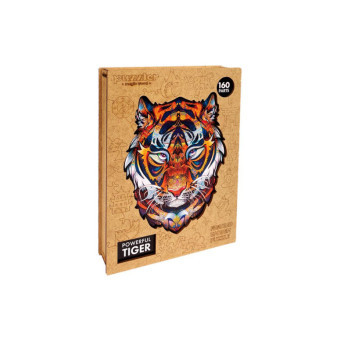 DREVENÉ FAREBNÉ PUZZLE - Mocný Tiger