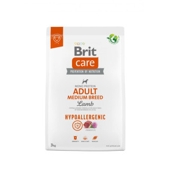 Brit Care Dog Hypoallergenic Adult Medium Breed - lamb and rice, 3kg