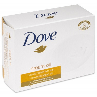 Dove tuhé mýdlo 100g Silk cream Oil Sametově jemné s arganovým olejem