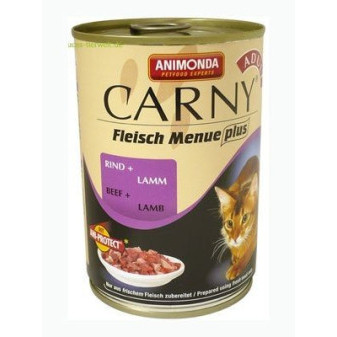 Animonda Carny konzerva pre mačky hovädzie + jahňa 400g