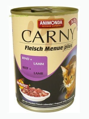 Animonda Carny konzerva pre mačky hovädzie + jahňa 400g