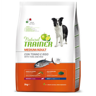 TRAINER Natural Medium Adult ryba a rýže 3kg