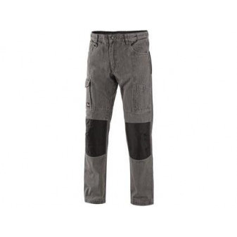 Kalhoty jeans NIMES III, pánské, šedo-černé, vel. 56