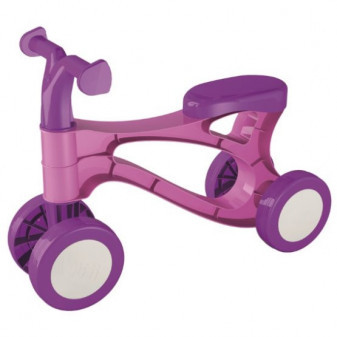 Plastikowy różowy bramkarz/rower rollo