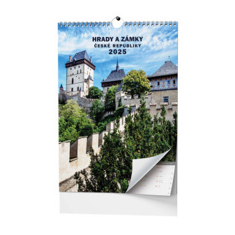 Kalendarz ścienny - Zamki i pałace Republiki Czeskiej