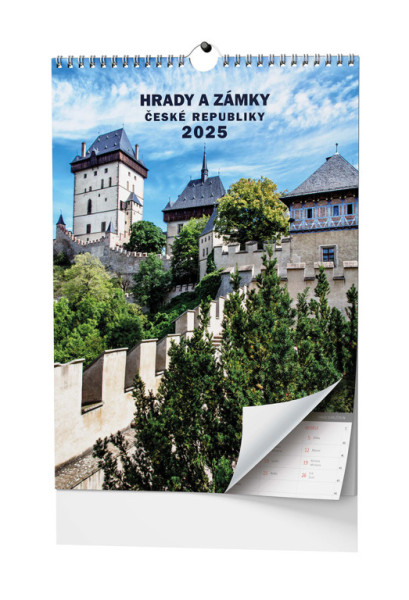 Kalendarz ścienny - Zamki i pałace Republiki Czeskiej