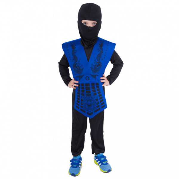 Kostium niebieski ninja dla dzieci (S)