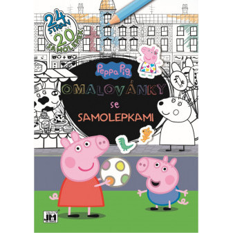 Cvičebnice se samolepkami A4 Prasátko Peppa