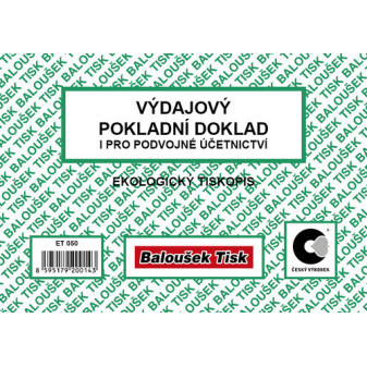 BA ET050 Výdajový pokl.dokl. i pro pod.účet. A6