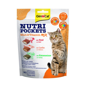 GimCat Nutri Pockets Malt & Vitamín Mix 150 g