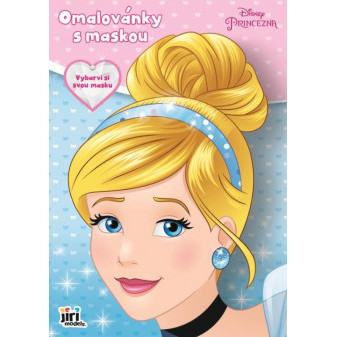 Omaľovánka s maskou Disney Princezny