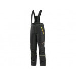 Kalhoty CXS TRENTON, zimní softshell, dětské, černé s HV žluto/oranžové doplňky, vel. 120