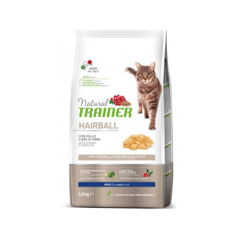 TRAINER Natural Cat HAIRBALL kuracie 1,5kg