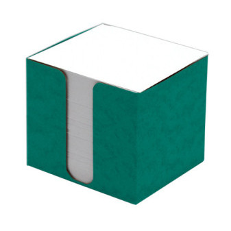 Blok nieklejony 8,5 x 8,5 x 8 cm w pudełku, zielony 108327