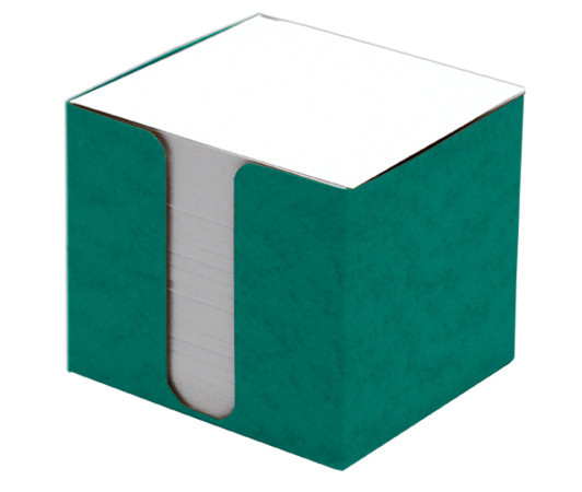 Špalíček nelepený 8,5 x 8,5 x 8 cm v krabičce, zelený 108327
