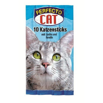 Perfecto Cat Jerkys łosoś+pstrąg 10 szt
