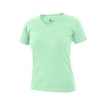 T-shirt CXS ELLA, damski, krótki rękaw, miętowy, rozmiar XL