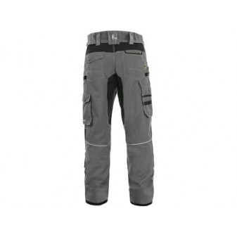 Spodnie CXS STRETCH, 170-176cm, męskie, szaro - czarne