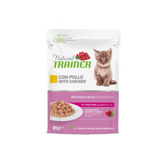 Kapsička Trainer Natural CAT KITTEN&YOUNG kura 85g