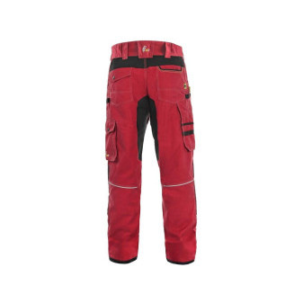 Kalhoty CXS STRETCH, pánské, červeno - černé, vel. 46