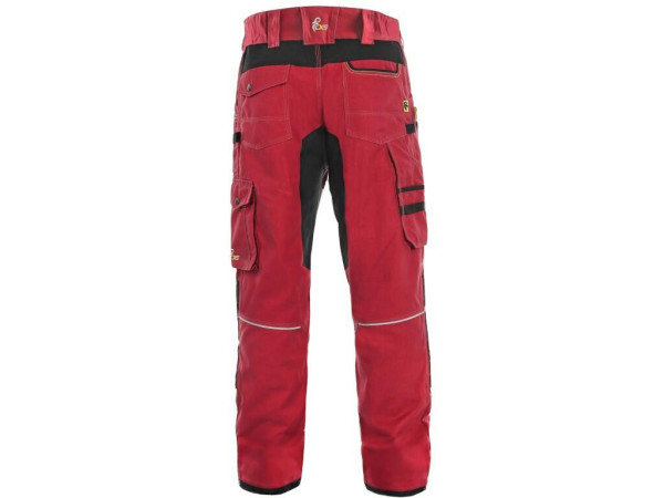 Kalhoty CXS STRETCH, pánské, červeno - černé, vel. 46