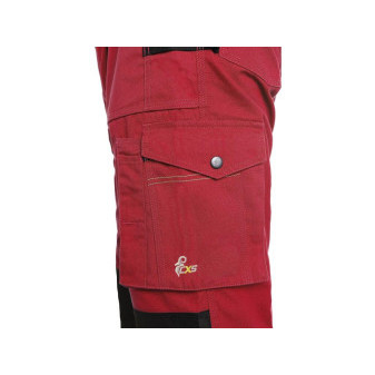 Zahradníky CXS STRETCH, pánské, červeno - černé, vel. 58