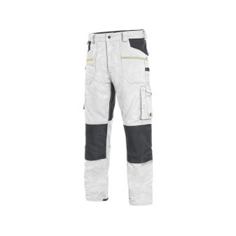 Kalhoty CXS STRETCH, pánské, bílo - šedé, vel. 60