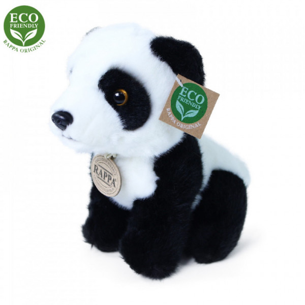Pluszowa panda siedząca 18 cm EKOLOGICZNA