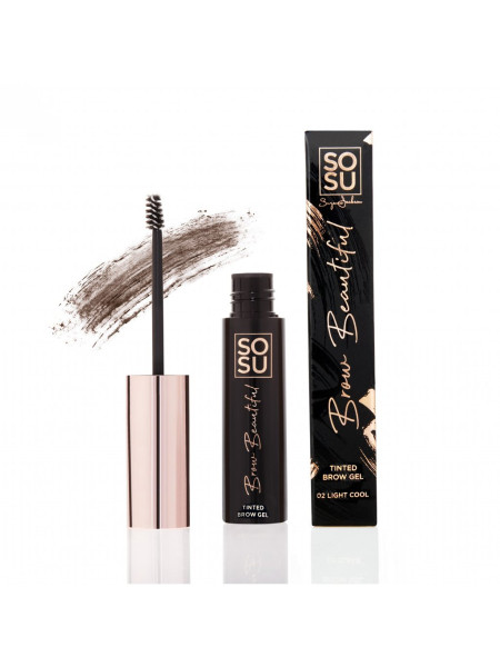 SOSU Cosmetics Brow Beautiful Gel na obočí 02 Light Cool, 5ml