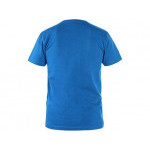 Tričko CXS NOLAN, krátky rukáv, azúrovo modrá, vel. 3XL