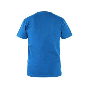 Tričko CXS NOLAN, krátký rukáv, azurově modrá, vel. 3XL
