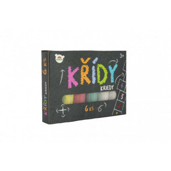 Křídy barevné v krabičce 6ks