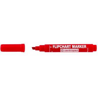 Popisovač Centropen 8560 Flipchart červená šíře 1 - 4,6mm