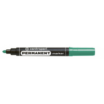 Marker Centropen 8566 permanentny zielony szerokość 2,5mm