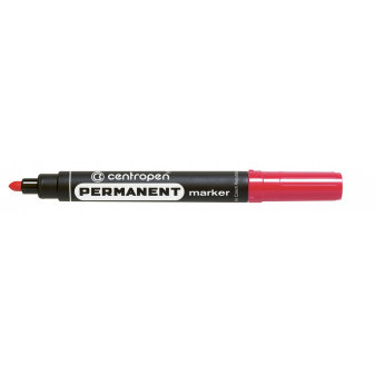 Popisovač Centropen 8566 permanent červená šírka 2,5mm