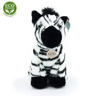 Plyšová zebra sedící 18 cm ECO-FRIENDLY