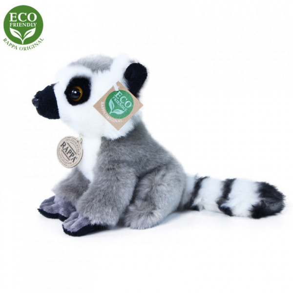 Plyšový lemur sedící 18 cm ECO-FRIENDLY