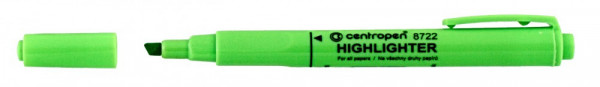 Zvýrazňovač Centropen 8722 zelená šíře 1 - 4mm