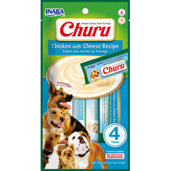 Churu dog mäsové pyré - kura, syr 56g