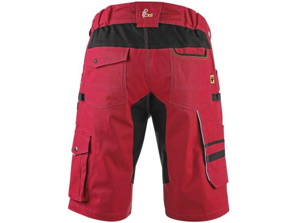 Kraťasy CXS STRETCH, pánské, červeno-černé, vel. 56