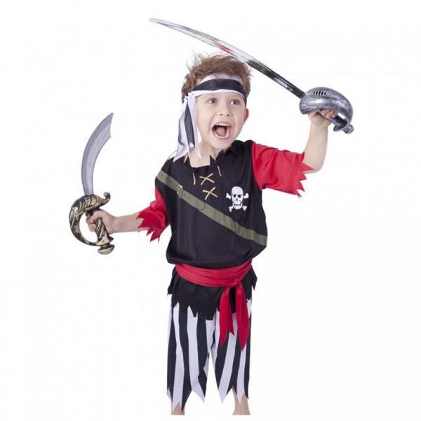 Kostium pirata z szalikiem dla dzieci (M)