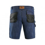 Kraťasy jeans CXS MURET, pánské, modro-černé, vel. 54