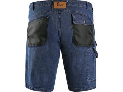 Kraťasy jeans CXS MURET, pánské, modro-černé, vel. 54