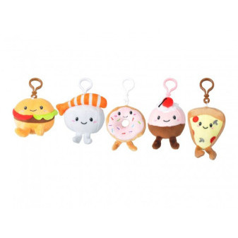Přívěsek Food Mix plyš 5 druhů 9x8cm