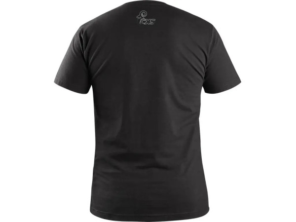 Koszulka CXS WILDER, krótki rękaw, nadruk logo CXS, czarna