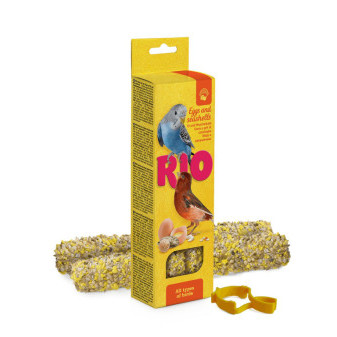 RIO Pałeczki dla papug i małych egzotyków z jajkiem i ostrygami 2x40g